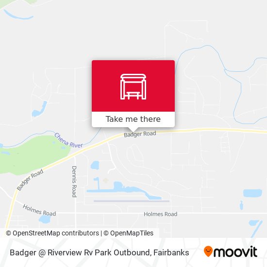 Mapa de Badger @ Riverview Rv Park Outbound