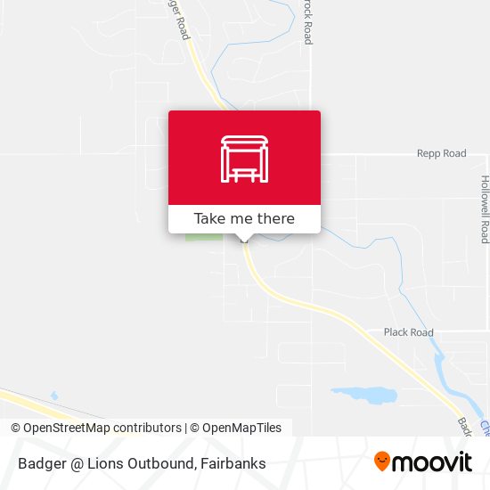 Badger @ Lions Outbound map