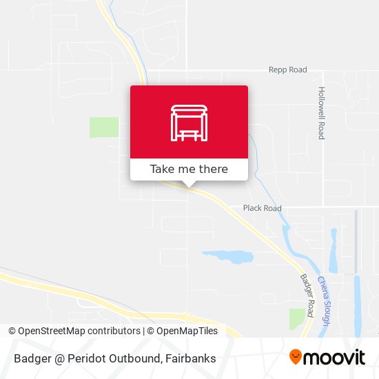 Badger @ Peridot Outbound map