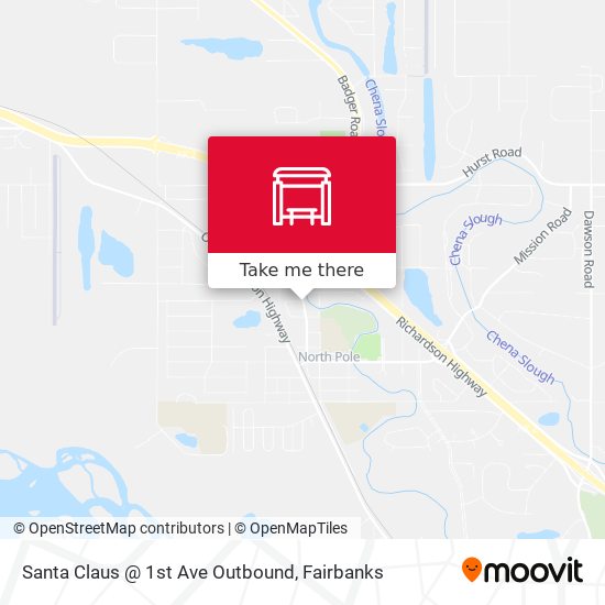 Mapa de Santa Claus @ 1st Ave Outbound