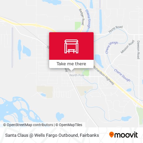 Santa Claus @ Wells Fargo Outbound map