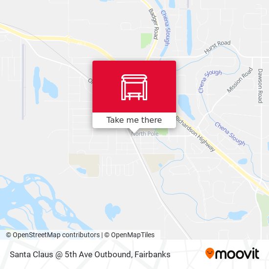 Santa Claus @ 5th Ave Outbound map