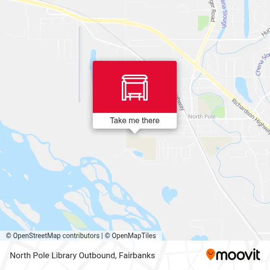 North Pole Library Outbound map