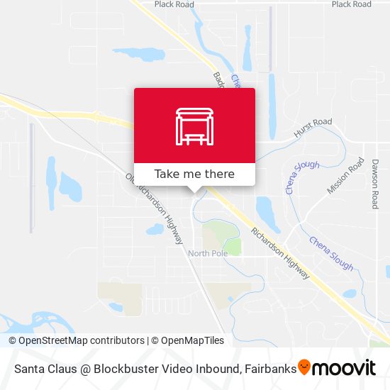 Mapa de Santa Claus @ Blockbuster Video Inbound