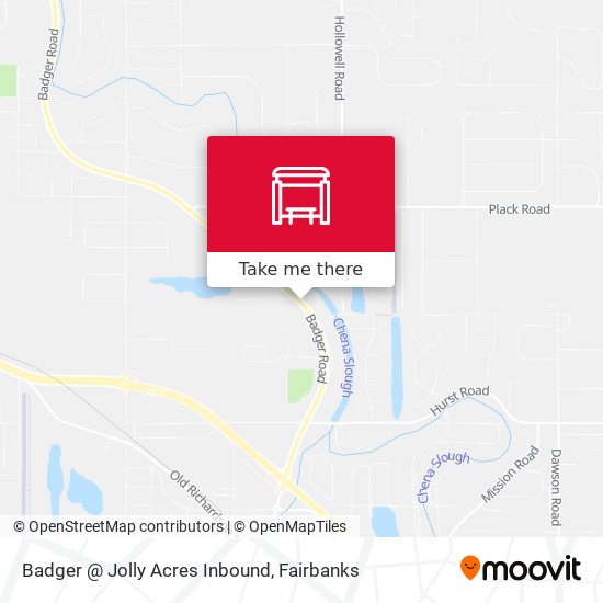 Badger @ Jolly Acres Inbound map
