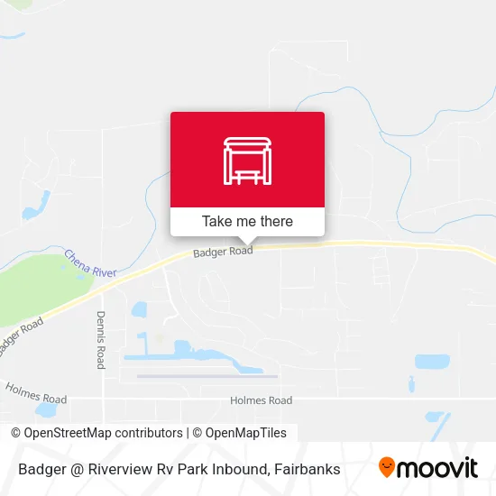 Mapa de Badger @ Riverview Rv Park Inbound