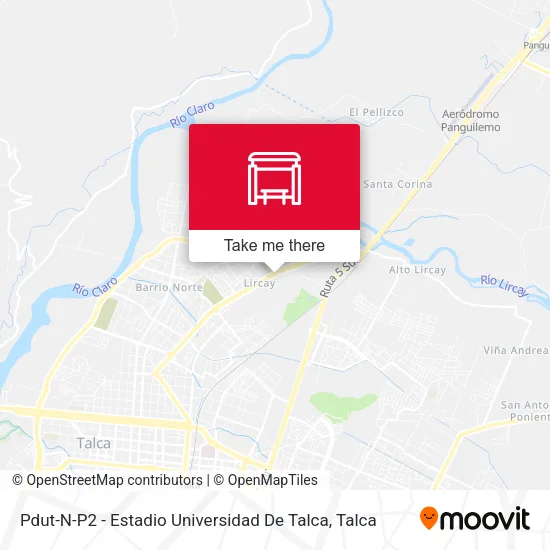 Mapa de Pdut-N-P2 - Estadio Universidad De Talca