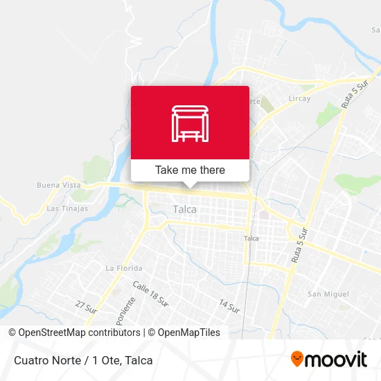 Mapa de Cuatro Norte / 1 Ote