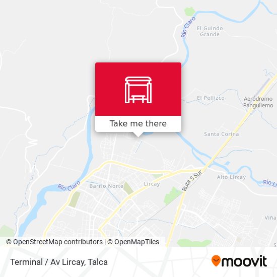 Terminal / Av Lircay map