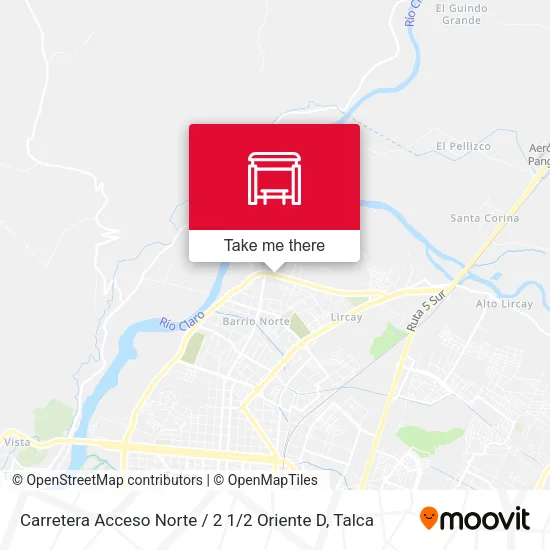 Mapa de Carretera Acceso Norte / 2 1 / 2 Oriente D