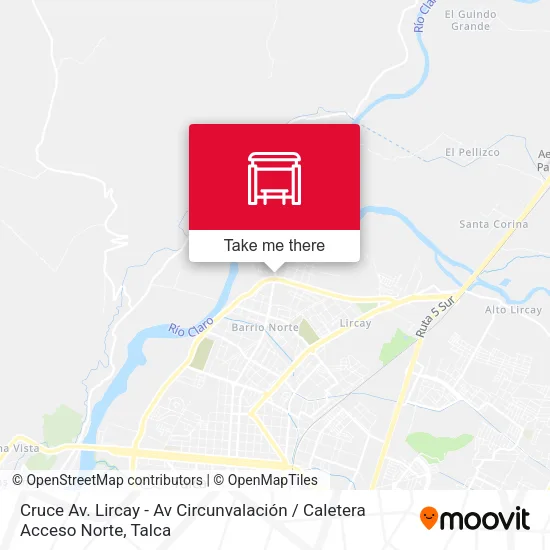 Mapa de Cruce Av. Lircay - Av Circunvalación / Caletera Acceso Norte