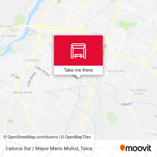 Mapa de Catorce Sur / Mayor Mario Muñoz