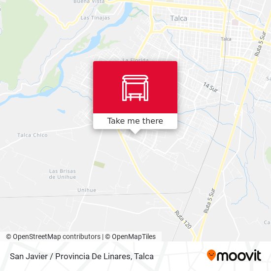 San Javier / Provincia De Linares map
