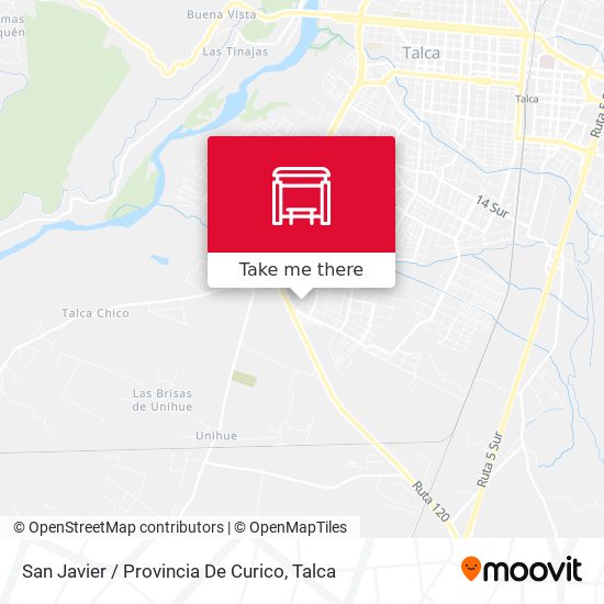 San Javier  / Provincia De Curico map