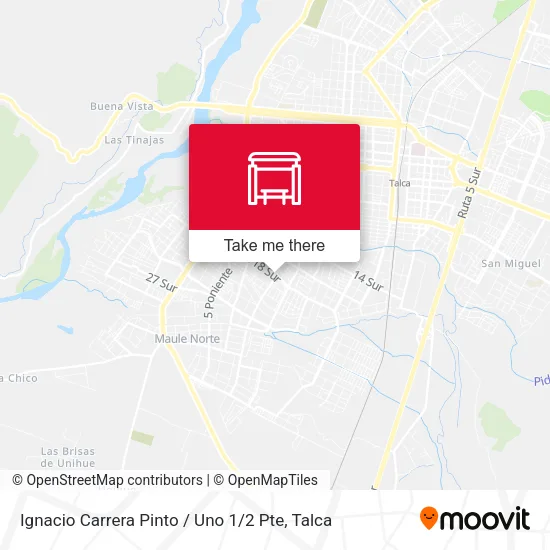Mapa de Ignacio Carrera Pinto / Uno 1 / 2 Pte