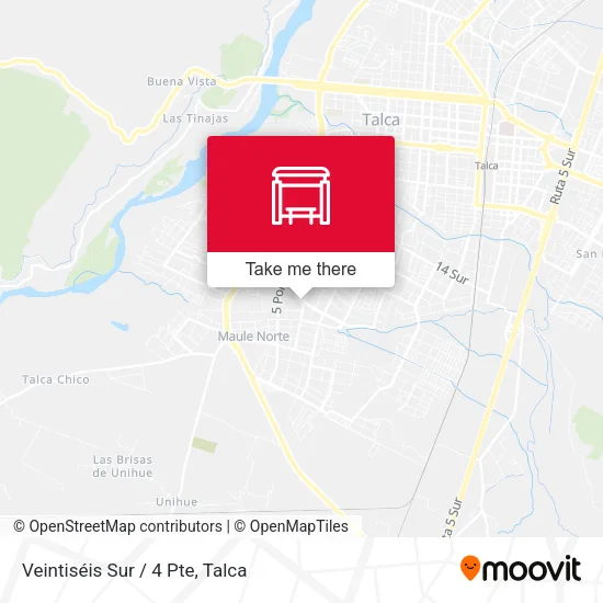 Mapa de Veintiséis Sur / 4 Pte