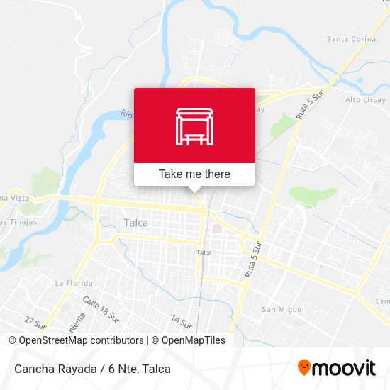 Mapa de Cancha Rayada / 6 Nte