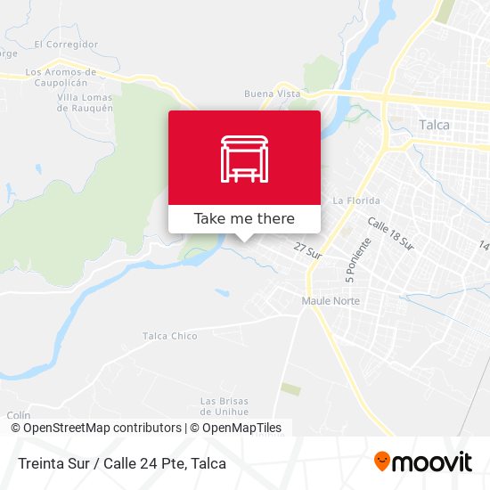 Mapa de Treinta Sur / Calle 24 Pte