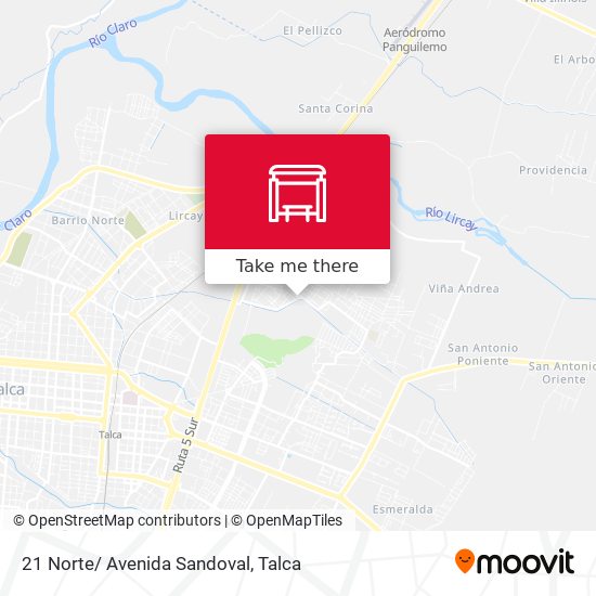 21 Norte/ Avenida Sandoval map