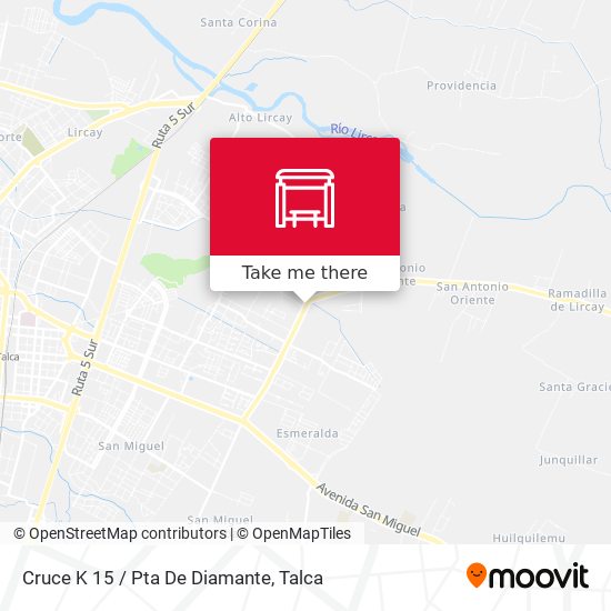 Mapa de Cruce K 15 / Pta De Diamante