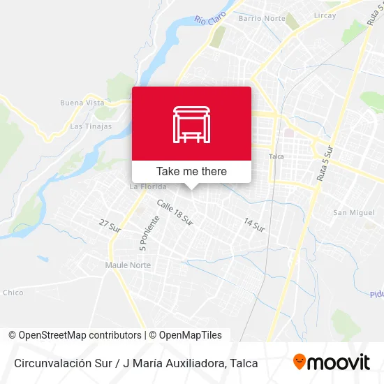 Mapa de Circunvalación Sur / J María Auxiliadora