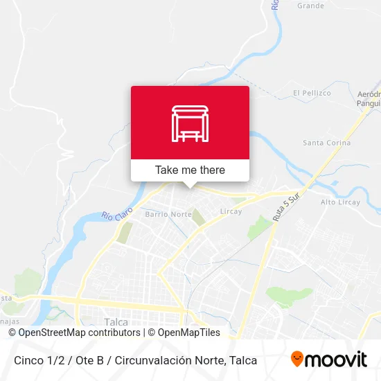 Mapa de Cinco 1 / 2 / Ote B / Circunvalación Norte