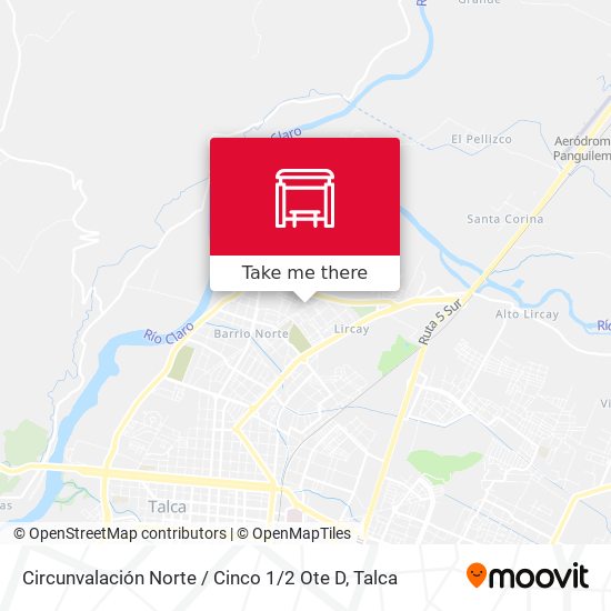 Mapa de Circunvalación Norte / Cinco 1 / 2 Ote D
