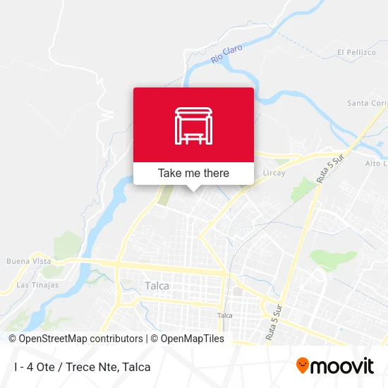 Mapa de I - 4 Ote / Trece Nte
