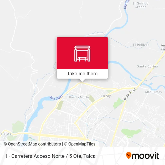 Mapa de I - Carretera Acceso Norte / 5 Ote