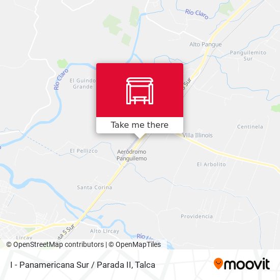 Mapa de I - Panamericana Sur / Parada II