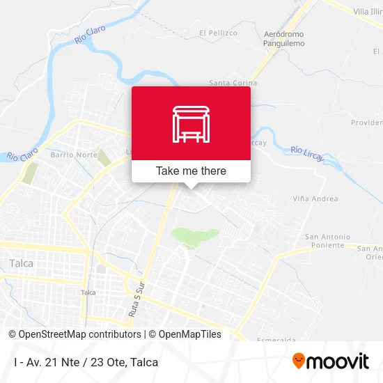 Mapa de I - Av. 21 Nte / 23 Ote