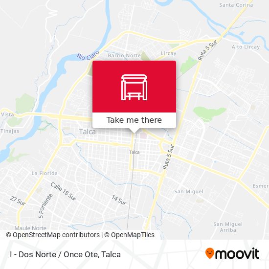 I - Dos Norte / Once Ote map