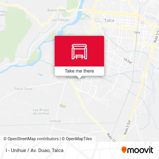 Mapa de I - Unihue / Av. Duao
