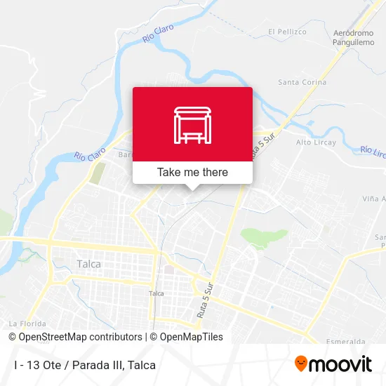 Mapa de I - 13 Ote / Parada III