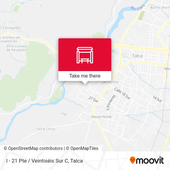 Mapa de I - 21 Pte / Veintiséis Sur C