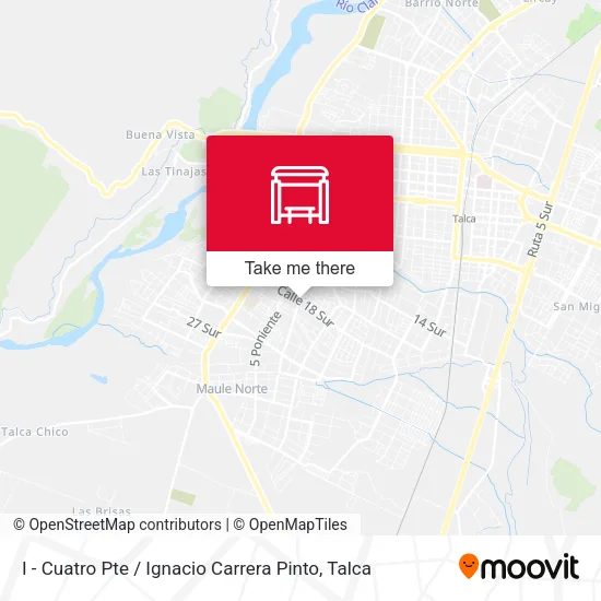 Mapa de I - Cuatro Pte / Ignacio Carrera Pinto
