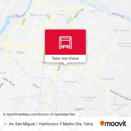 Mapa de I - Av. San Miguel / Veinticinco Y Medio Ote