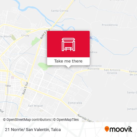 Mapa de 21 Norrte/ San Valentín