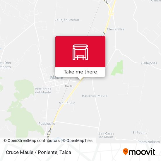 Cruce Maule / Poniente map