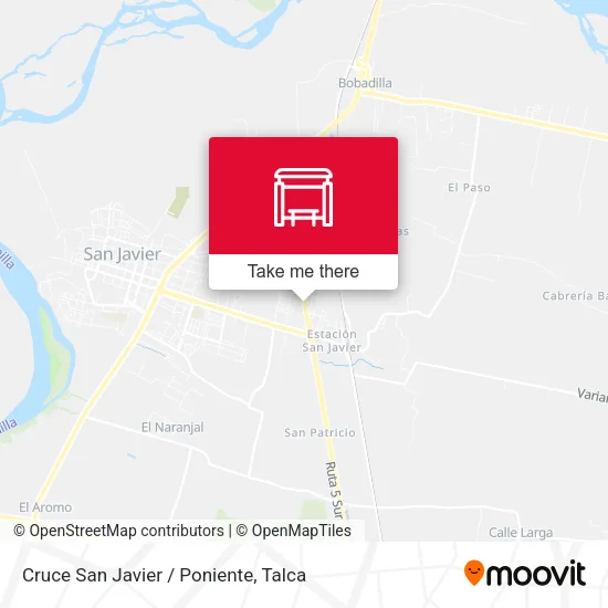 Mapa de Cruce San Javier / Poniente
