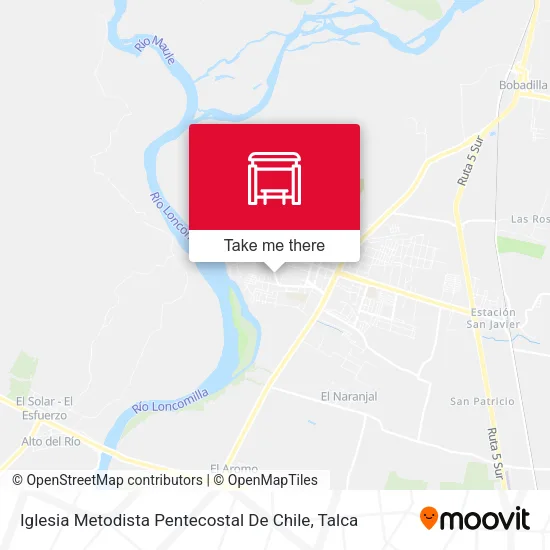 Mapa de Iglesia Metodista Pentecostal De Chile