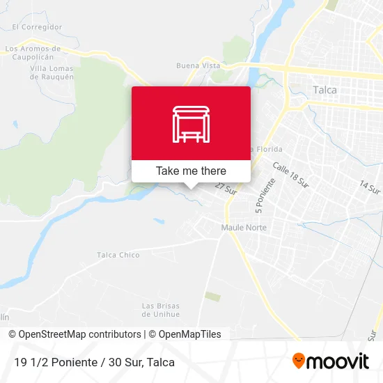 19 1/2 Poniente / 30 Sur map