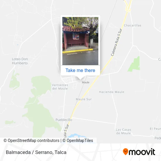 Mapa de Balmaceda / Serrano