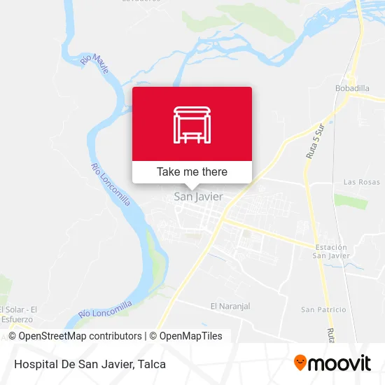 Hospital De San Javier map