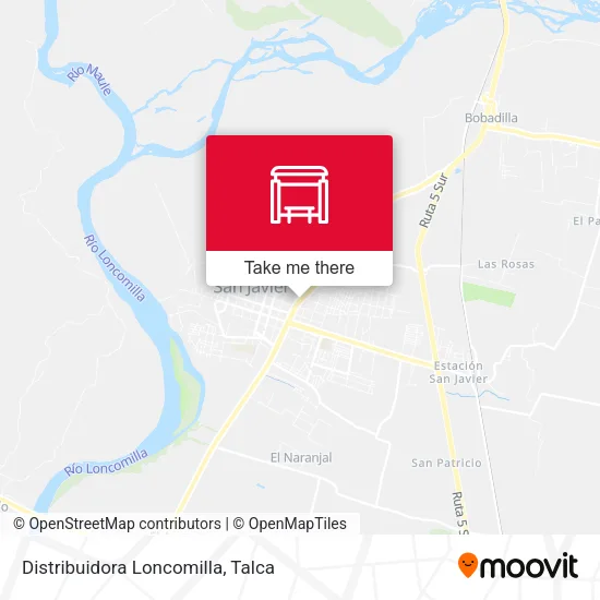 Mapa de Distribuidora Loncomilla