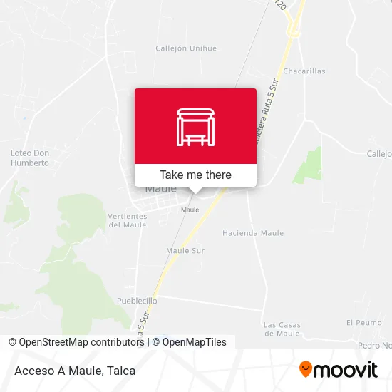 Mapa de Acceso A Maule