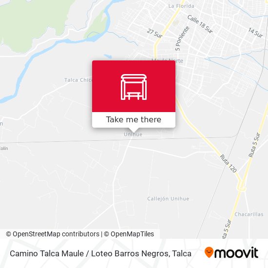 Mapa de Camino Talca Maule / Loteo Barros Negros