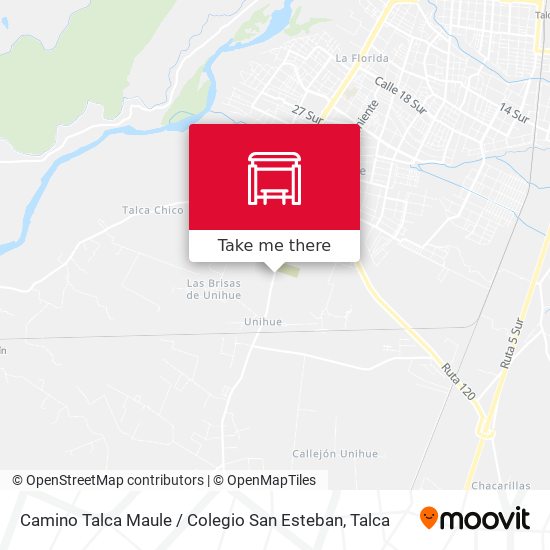 Camino Talca Maule / Colegio San Esteban map