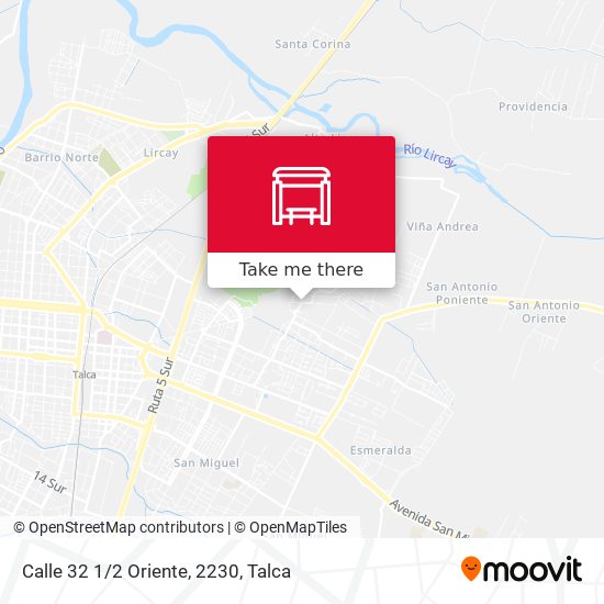 Calle 32 1/2 Oriente, 2230 map