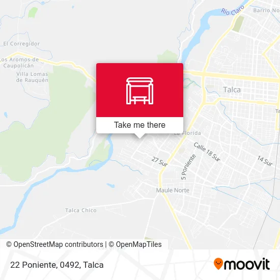 22 Poniente, 0492 map